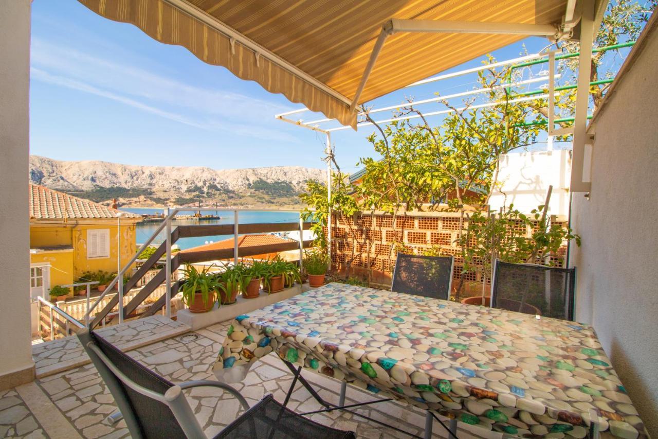 Apartment Mario With Terrace And Sea View Башка Экстерьер фото